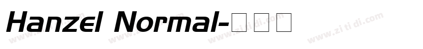 Hanzel Normal字体转换
